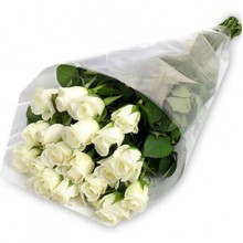 Букет 25 белых роз (40 см)