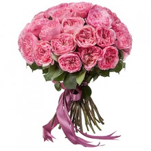 Букет крупных пионовидных роз «Мария Терезия» (35 роз)